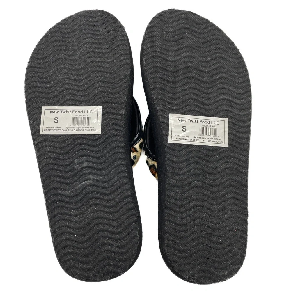 Pedi Couture leopard print pedicure sandals (S)